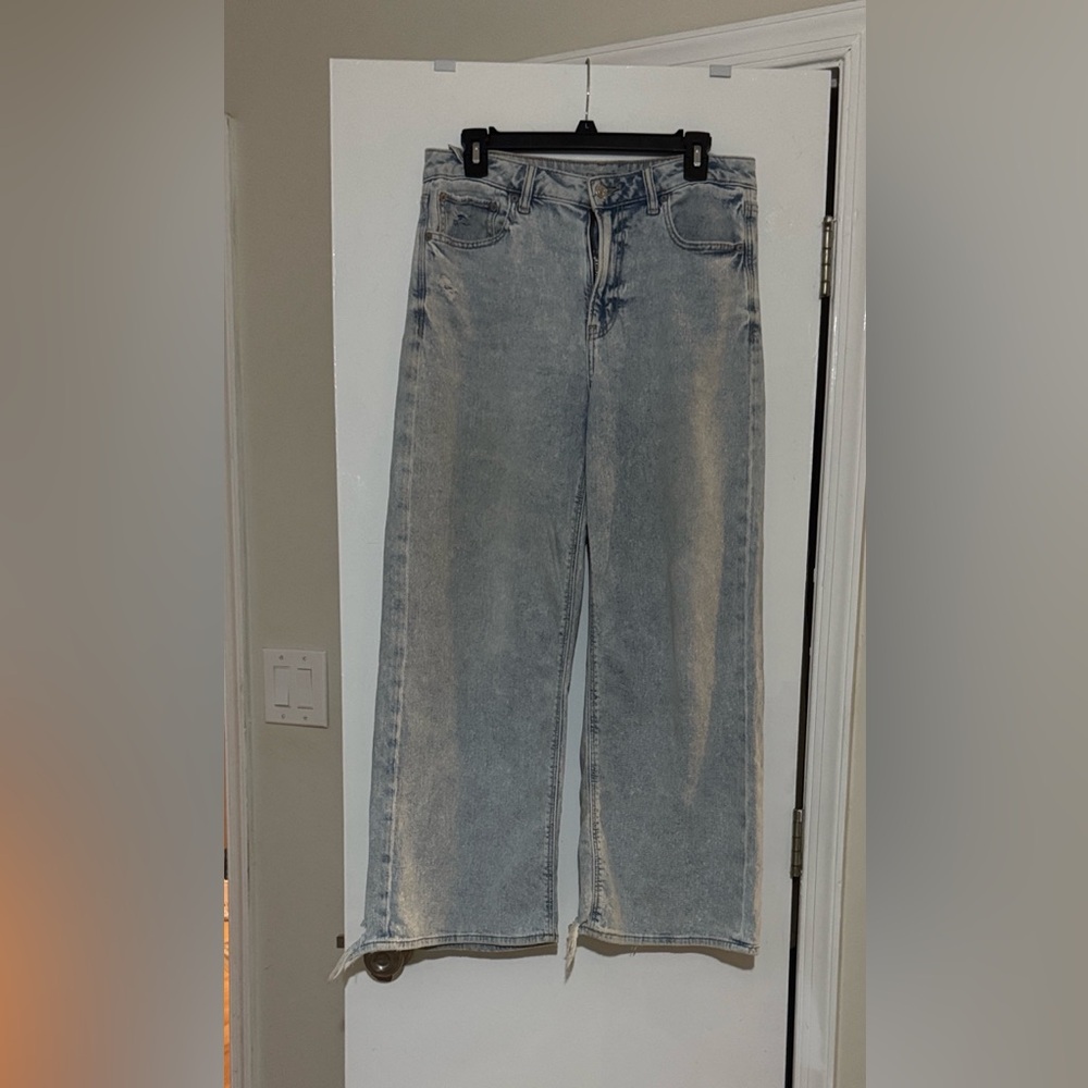 American Eagle Dreamy drape stretch wide leg jeans